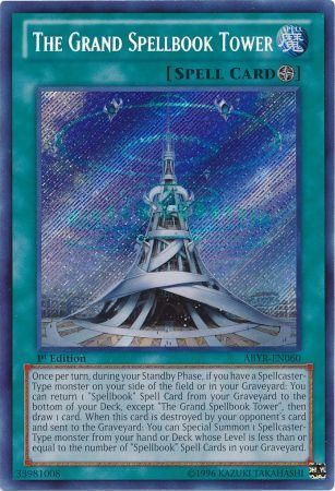 The Grand Spellbook Tower ABYR EN060 Secret Rare 1st Edition Abyss Rising 1st Edition Singles The Grand Spellbook Tower ABYR EN060 Secret Rare 1st Edition Abyss Rising 1st Edition Singles