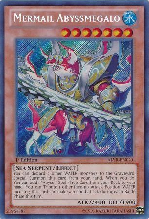 Details about   ABYR-EN015 YUGIOH 3x Mermail Abyssgunde - Playset Rare - mixed Ed 