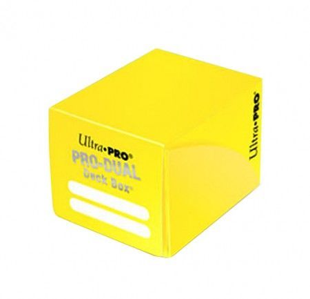 Ultra Pro Yellow Small Pro Dual Deck Box UP82986 Deck Boxes Gaming Storage Ultra Pro Yellow Small Pro Dual Deck Box UP82986 Deck Boxes Gaming Storage