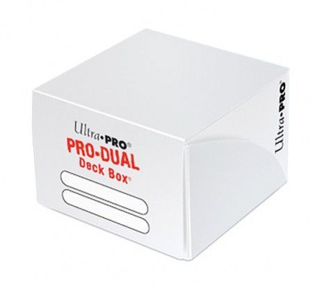 Ultra Pro White Pro Dual Deck Box UP82987 Deck Boxes Gaming Storage Ultra Pro White Pro Dual Deck Box UP82987 Deck Boxes Gaming Storage