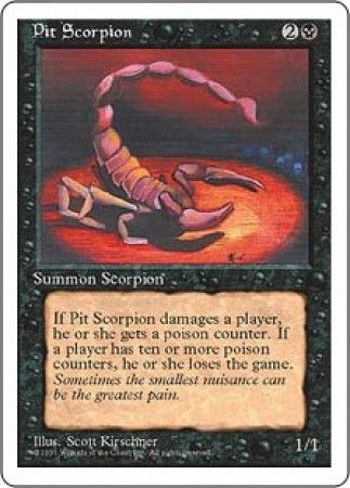 Pit Scorpion MTG 4th Edition Magic Cards Singles Pit Scorpion MTG 4th Edition Magic Cards Singles
