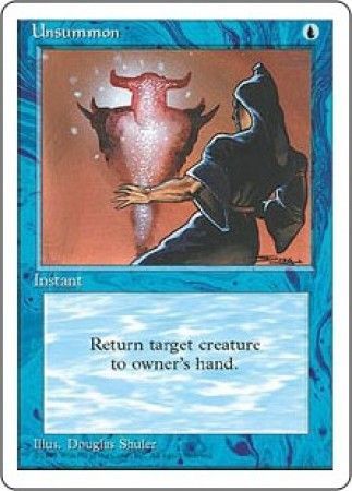 Unsummon MTG 4th Edition Magic Cards Singles Unsummon MTG 4th Edition Magic Cards Singles