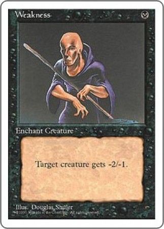 Weakness MTG 4th Edition Magic Cards Singles Weakness MTG 4th Edition Magic Cards Singles
