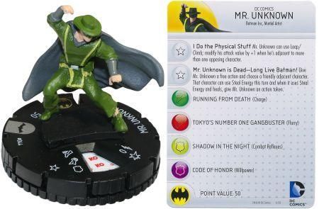 Unknown #044 Rare figure w/card! Heroclix Batman set Mr