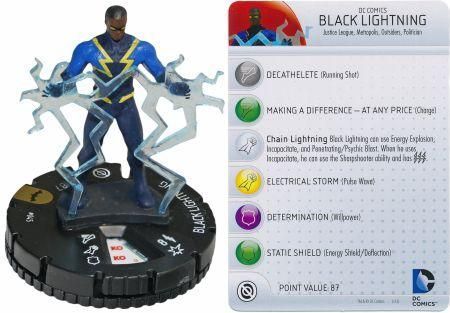 Heroclix Batman set Black Lightning #045 Super Rare figure w/card! 
