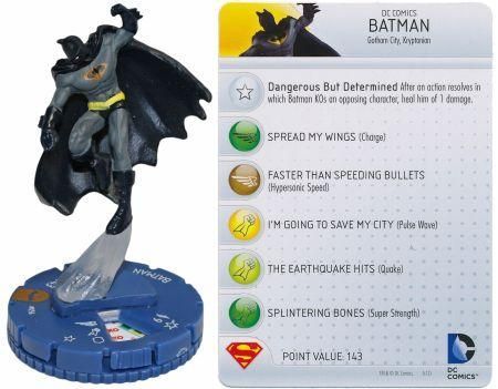 Heroclix Batman set Mr Freeze #048 Super Rare figure w/card! 