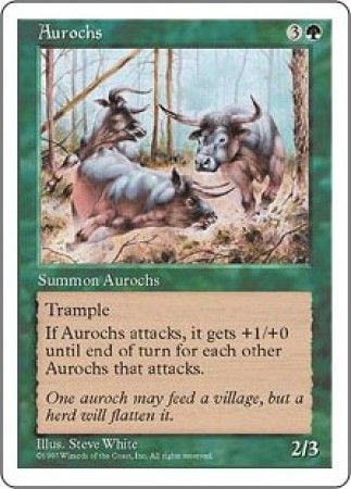 Aurochs MTG 5th Edition Magic Cards Singles Aurochs MTG 5th Edition Magic Cards Singles