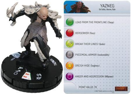 Yazneg 204 Hobbit Starter Set Heroclix Other Hobbit An Unexpected Journey Yazneg 204 Hobbit Starter Set Heroclix Other Hobbit An Unexpected Journey