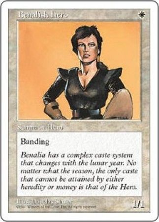 Benalish Hero MTG 5th Edition Magic Cards Singles Benalish Hero MTG 5th Edition Magic Cards Singles