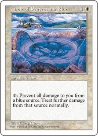 Circle of Protection Blue MTG 5th Edition Magic Cards Singles Circle of Protection Blue MTG 5th Edition Magic Cards Singles