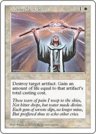 Divine Offering MTG 5th Edition Magic Cards Singles Divine Offering MTG 5th Edition Magic Cards Singles