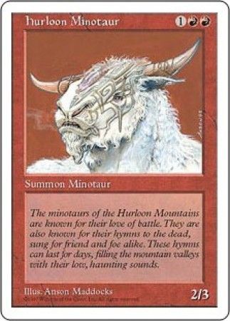 Hurloon Minotaur MTG 5th Edition Magic Cards Singles Hurloon Minotaur MTG 5th Edition Magic Cards Singles