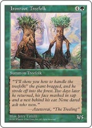 Ironroot Treefolk MTG 5th Edition Magic Cards Singles Ironroot Treefolk MTG 5th Edition Magic Cards Singles