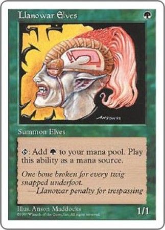 Llanowar Elves MTG 5th Edition Magic Cards Singles Llanowar Elves MTG 5th Edition Magic Cards Singles