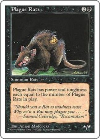 Plague Rats MTG 5th Edition Magic Cards Singles Plague Rats MTG 5th Edition Magic Cards Singles