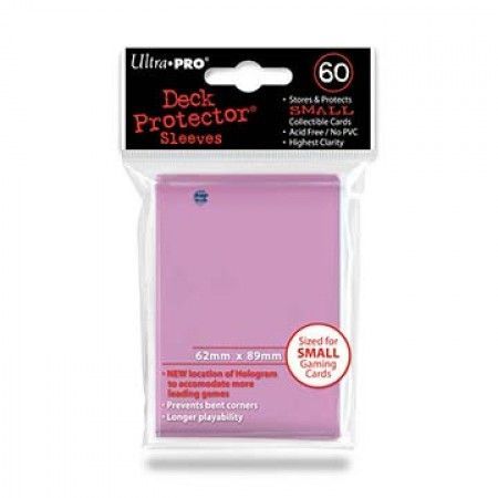 Ultra Pro Pink 60ct Yugioh Sized Mini Sleeves UP82969 Ultra Pro Pink 60ct Yugioh Sized Mini Sleeves UP82969