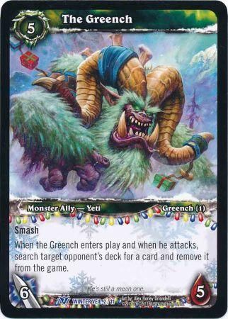 The Greench Winter Veil 2 11 Rare World of Warcraft Promo Singles The Greench Winter Veil 2 11 Rare World of Warcraft Promo Singles