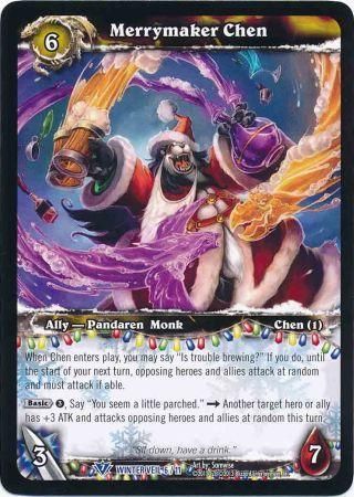 Merrymaker Chen Winter Veil 6 11 Rare World of Warcraft Promo Singles Merrymaker Chen Winter Veil 6 11 Rare World of Warcraft Promo Singles