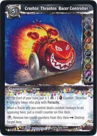 Crashin Thrashin Racer Controller Winter Veil 7 11 Rare World of Warcraft Promo Singles Crashin Thrashin Racer Controller Winter Veil 7 11 Rare World of Warcraft Promo Singles