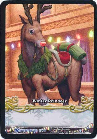 Winter Reindeer Winter Veil 11 11 Small Foil Rare World of Warcraft Promo Singles Winter Reindeer Winter Veil 11 11 Small Foil Rare World of Warcraft Promo Singles