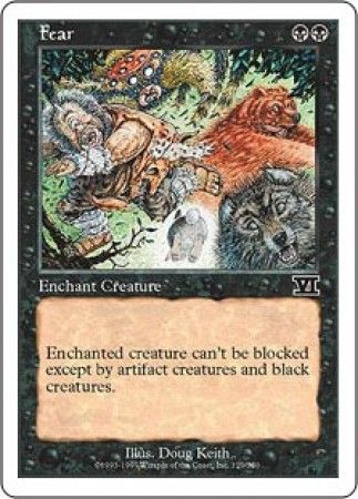 Fear MTG 6th Edition Classic Magic Cards Singles Fear MTG 6th Edition Classic Magic Cards Singles