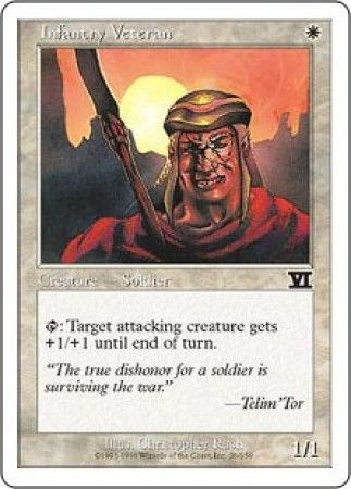 Infantry Veteran MTG 6th Edition Classic Magic Cards Singles Infantry Veteran MTG 6th Edition Classic Magic Cards Singles