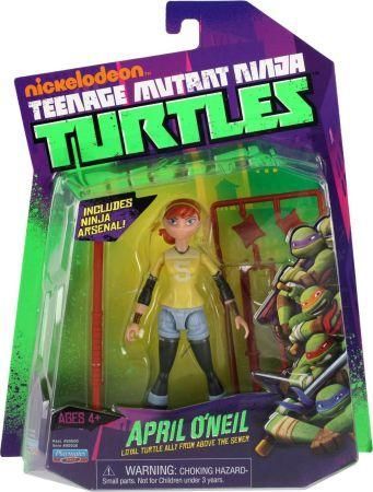 Playmates Tartarughe Ninja Turtles TMNT APRIL O'NEIL Action Figure in Card,  2004 - Muro di Musolino Fabio