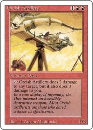 Orcish Artillery Revised 3rd Edition Magic Cards Singles Orcish Artillery Revised 3rd Edition Magic Cards Singles