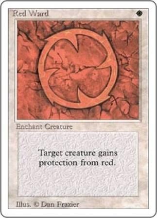 Red Ward Revised 3rd Edition Magic Cards Singles Red Ward Revised 3rd Edition Magic Cards Singles