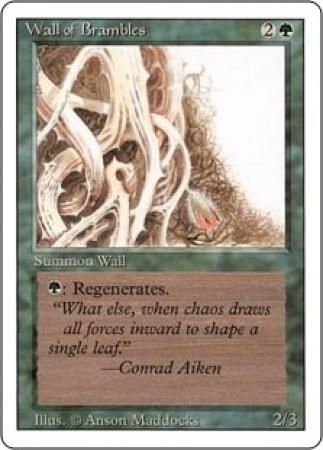 Wall of Brambles Revised 3rd Edition Magic Cards Singles Wall of Brambles Revised 3rd Edition Magic Cards Singles