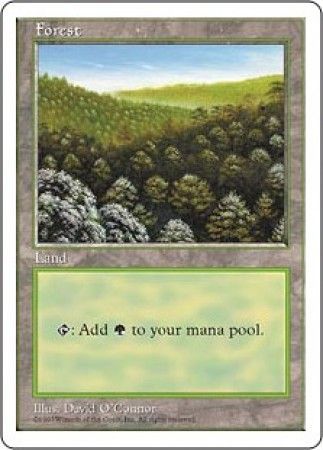 Forest 4 MTG 5th Edition Magic Cards Singles Forest 4 MTG 5th Edition Magic Cards Singles
