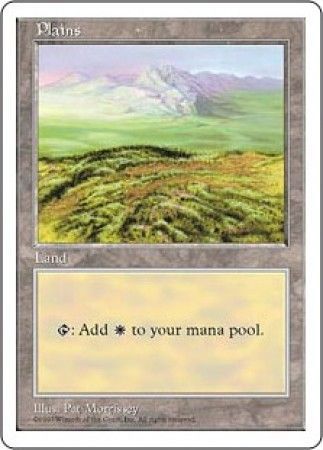 Plains 4 MTG 5th Edition Magic Cards Singles Plains 4 MTG 5th Edition Magic Cards Singles