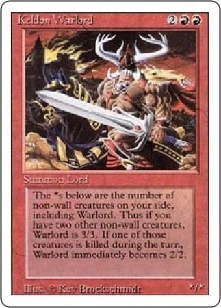 Keldon Warlord Revised 3rd Edition Magic Cards Singles Keldon Warlord Revised 3rd Edition Magic Cards Singles