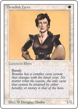 Benalish Hero Revised 3rd Edition Magic Cards Singles Benalish Hero Revised 3rd Edition Magic Cards Singles