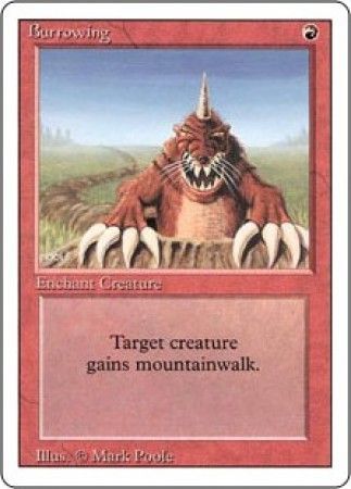 Burrowing Revised 3rd Edition Magic Cards Singles Burrowing Revised 3rd Edition Magic Cards Singles