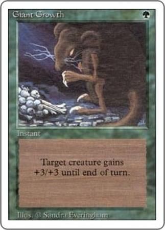 Giant Growth Revised 3rd Edition Magic Cards Singles Giant Growth Revised 3rd Edition Magic Cards Singles