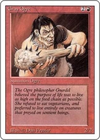 Gray Ogre Revised 3rd Edition Magic Cards Singles Gray Ogre Revised 3rd Edition Magic Cards Singles