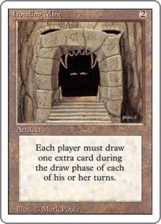 Magic The Gathering ~ 1x Howling Mine ~ REVISED ~ LP