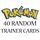 40 Random Trainer Cards Pokemon 
