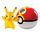 Pikachu Repeat Ball Clip n Carry Poke Ball Toy Tomy T18830 Pokemon Official Pokemon Plushes Toys Apparel