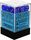 Chessex Velvet Blue w Silver Set of 36 d6 Dice CHX27876 Chessex Dice Supplies