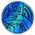 Pokemon Aura s Lucario Large sized Collectible Coin Blue Rainbow Mirror Holofoil 