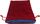 Large Red Velvet 6 X8 Dice Bag w Blue Satin Liner Metallic Dice Games MDG8001 