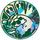 Pokemon Zygarde Collectible Coin Silver Cracked Ice Holofoil w Green Back Pokemon Coins Pins Badges