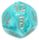 Chessex Cirrus Aqua w Silver d12 Single Die Chessex Dice Supplies