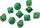 Chessex Lustrous Green w Silver Set of 10 d10 Dice CHX27295 Dice Life Counters Tokens