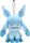 Glaceon as Ditto Keychain Plush Official Pokemon Plushes Toys Apparel