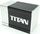 TITAN Silver w Black Deluxe Deck Box BoxGods Deck Boxes Gaming Storage