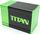 TITAN Green w Black Deluxe Deck Box BoxGods Deck Boxes Gaming Storage