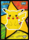 Pikachu Sitting 1 The First Movie Sticker Card Topps Pokemon Pokemon the First Movie Topps 